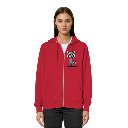 Frecher kleiner Waschbär - Organic Relaxed Zipper