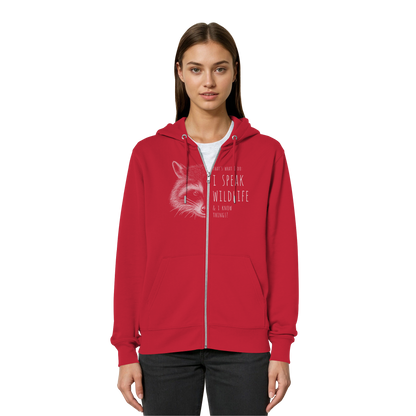 I Speak Wildlife And I Know Waschbär - Organic Relaxed Zipper