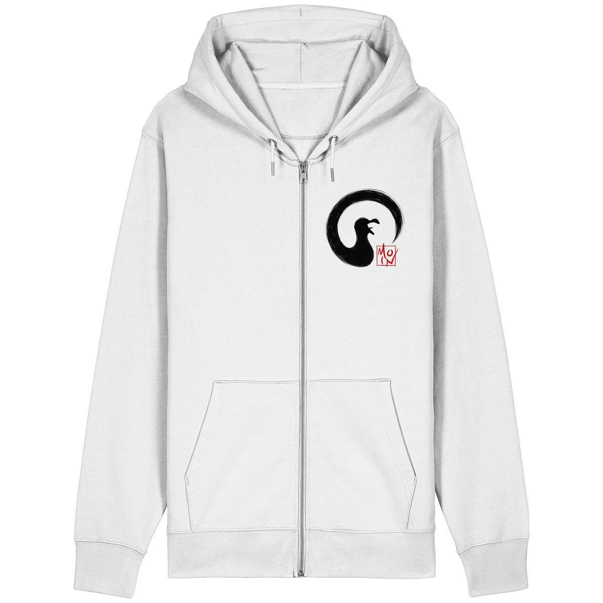 Moin kreischende japanische Enso Möwe - Organic Relaxed Zipper