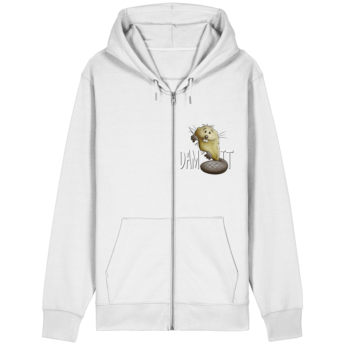 Dam It Verdammt Lustiger Biber - Organic Relaxed Zipper
