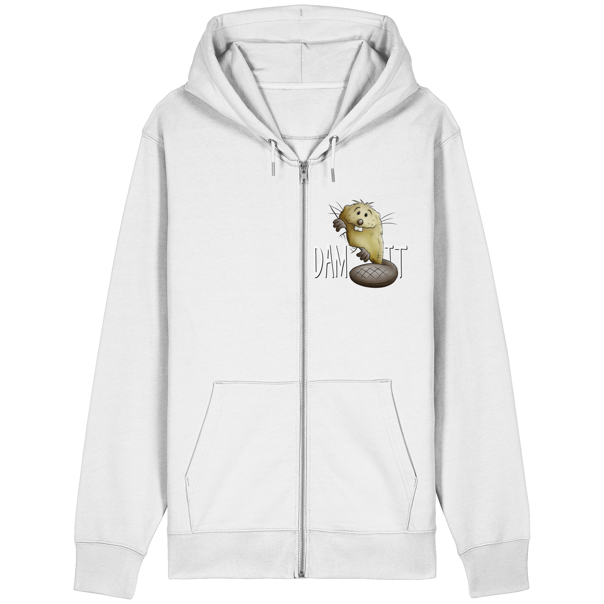 Dam It Verdammt Lustiger Biber - Organic Relaxed Zipper