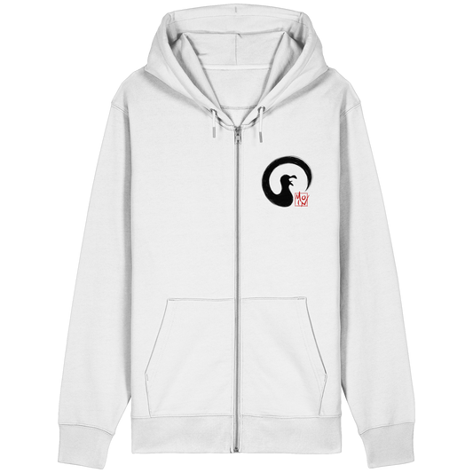 Moin kreischende japanische Enso Möwe - Organic Relaxed Zipper