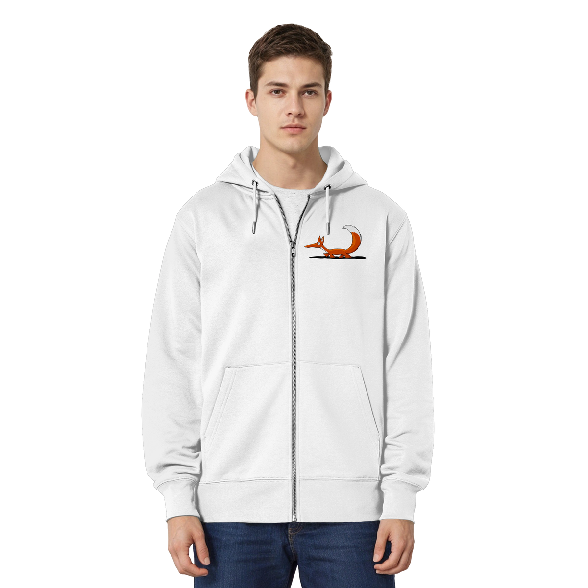 Lässiger cooler Fuchs | Mr. Fox, der Schleicher - Organic Relaxed Zipper