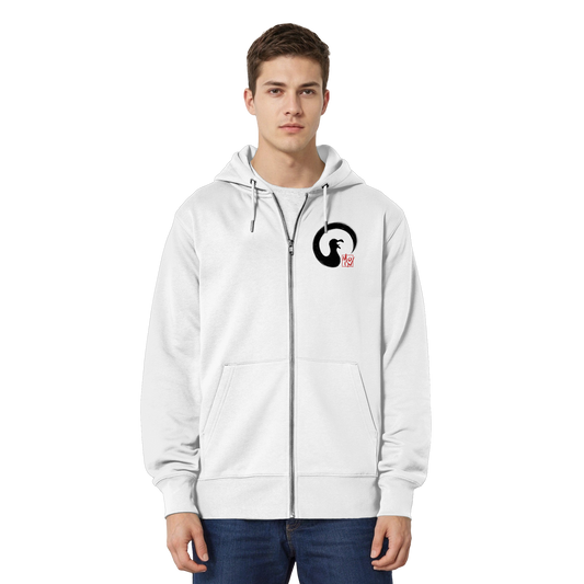 Moin kreischende japanische Enso Möwe - Organic Relaxed Zipper