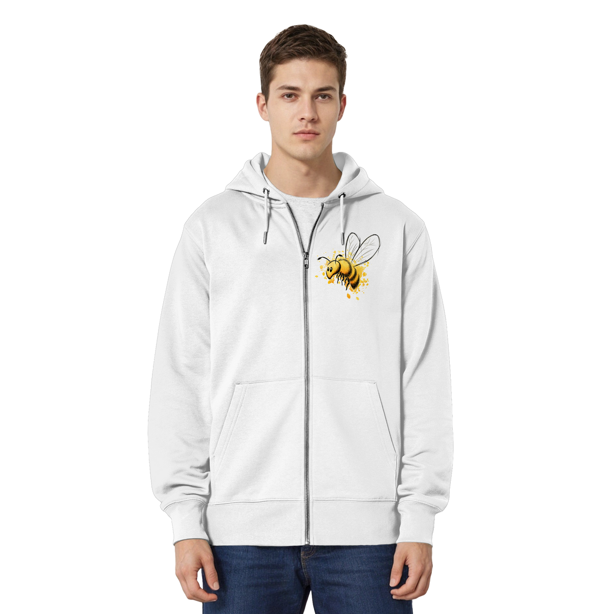 Lässige kleine Honig-Biene - Organic Relaxed Zipper