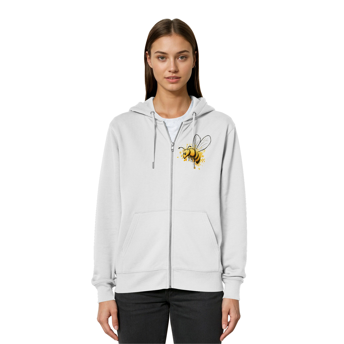 Lässige kleine Honig-Biene - Organic Relaxed Zipper