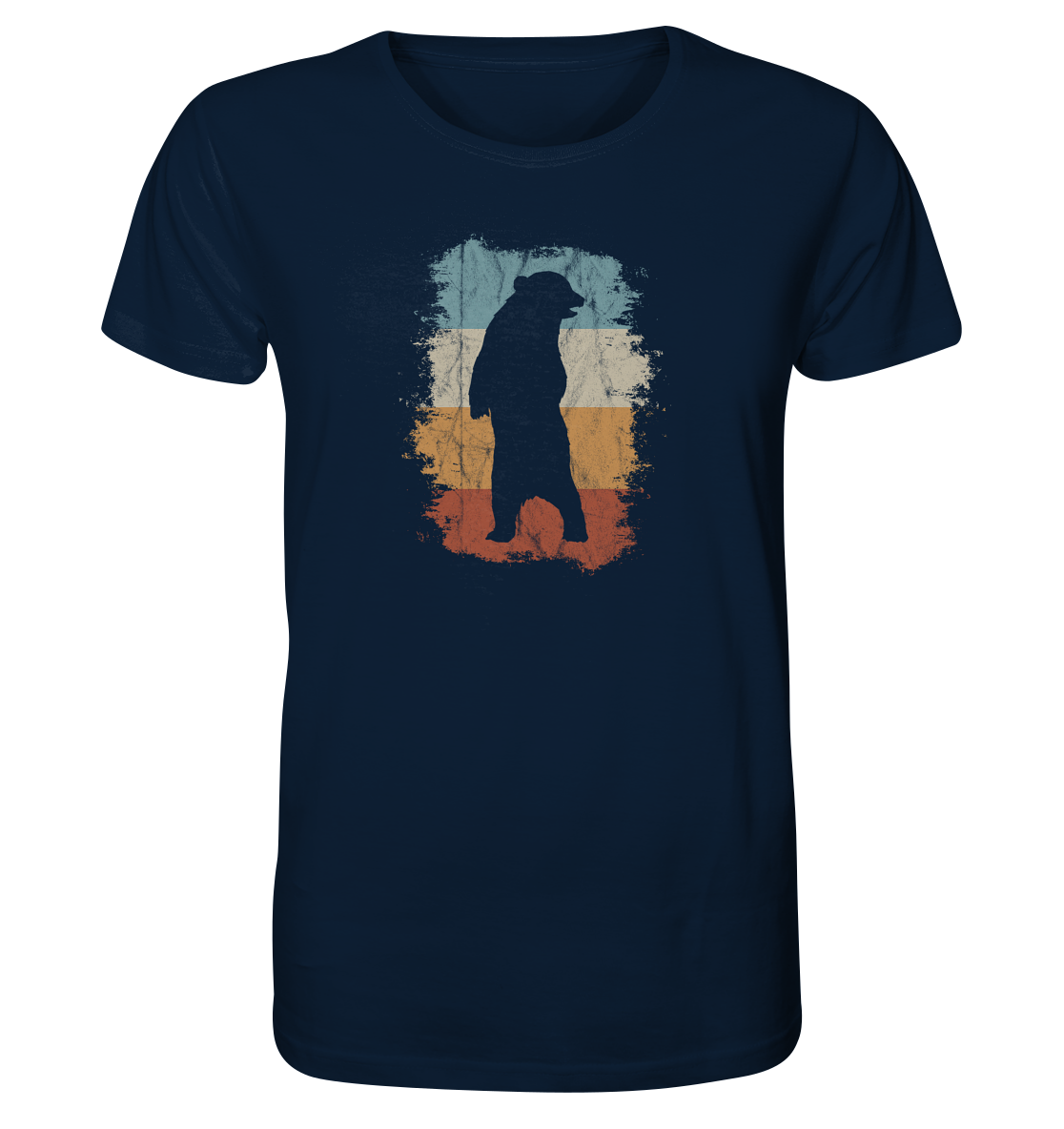 Retro Bären-Silhouette - Organic Shirt