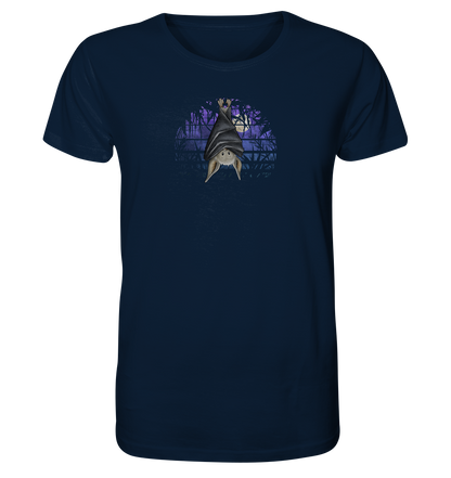 Fledermaus in blauer Nacht - Organic Shirt