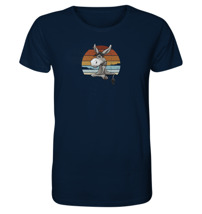 Lässiges Maultier Retro Esel - Organic Shirt