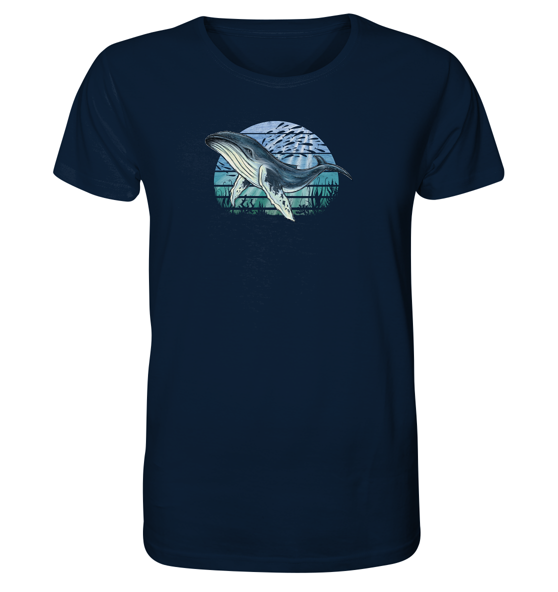 Retro Unterwasser Buckelwal - Organic Shirt