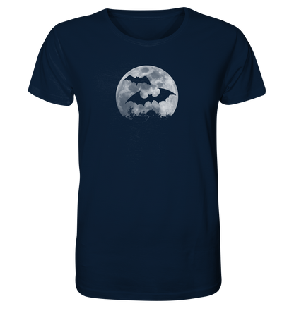 Fledermaus Silhouetten bei Vollmond - Organic Shirt