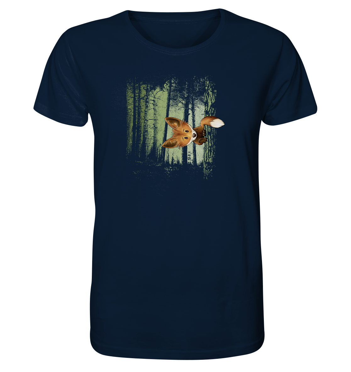 Fuchs im Zwielicht-Wald - Organic Shirt