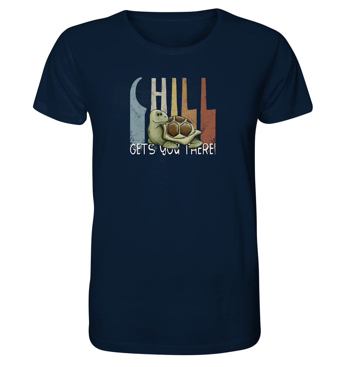 Gechillt gemütliche Schildkröte - Organic Shirt