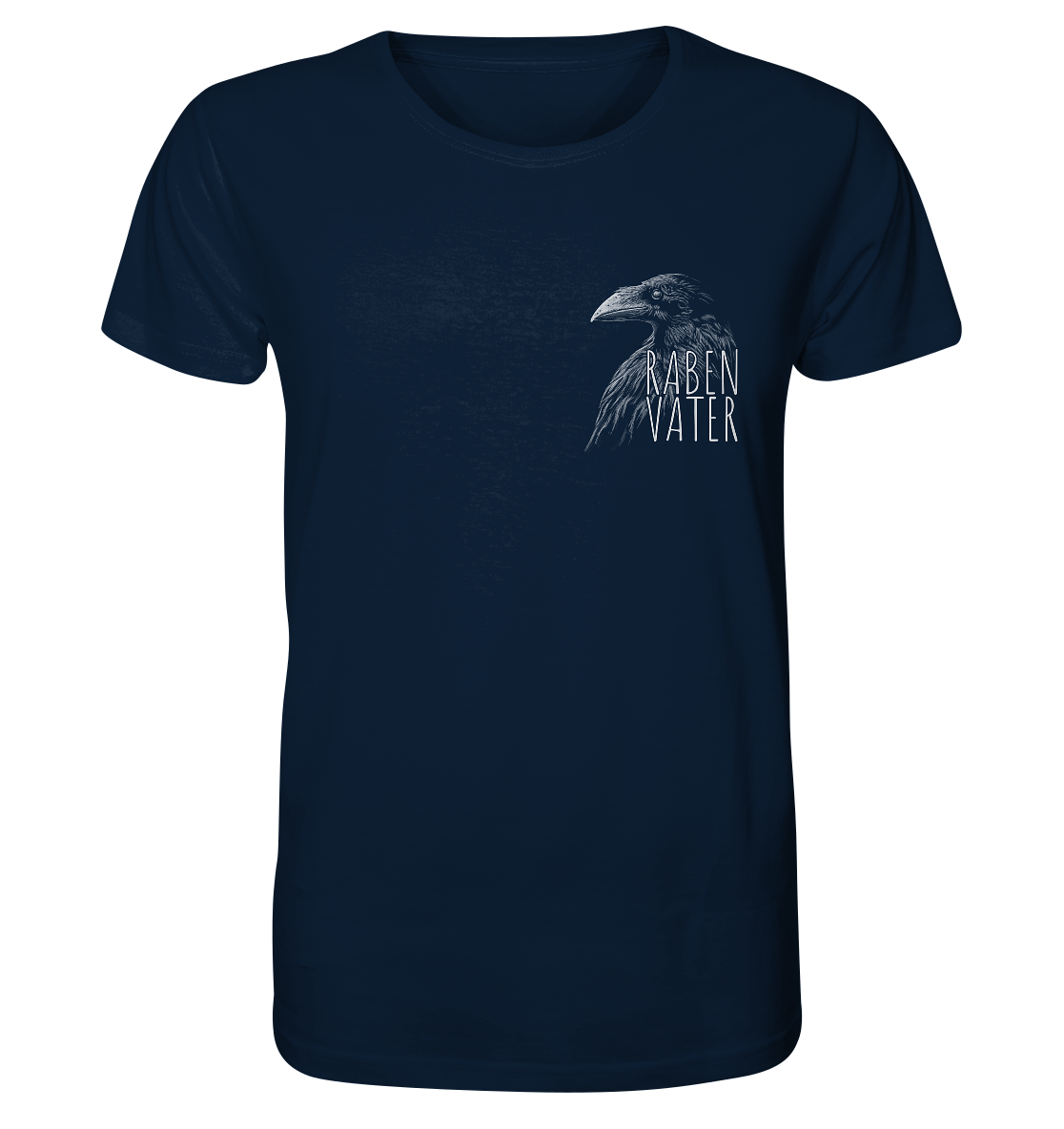 Rabenvater schwarzer Rabe Krähe - Organic Shirt