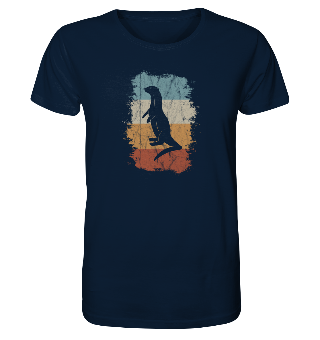Retro Otter Fischotter Silhouette - Organic Shirt