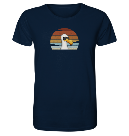 Cool lässige Retro Möwe - Organic Shirt