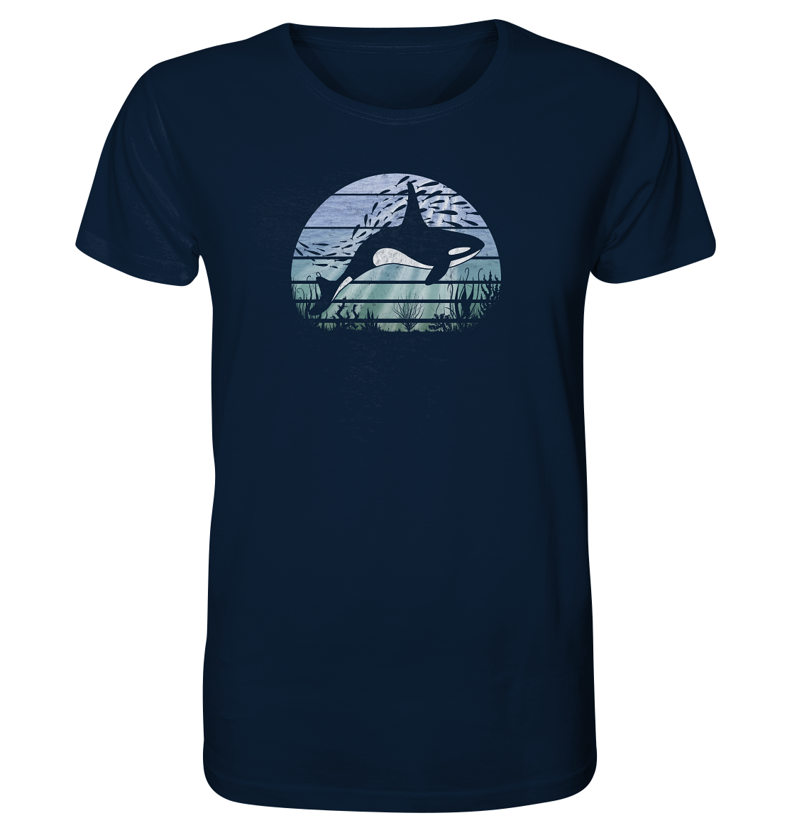 Retro Tiefsee Schwertwal Orca - Organic Shirt