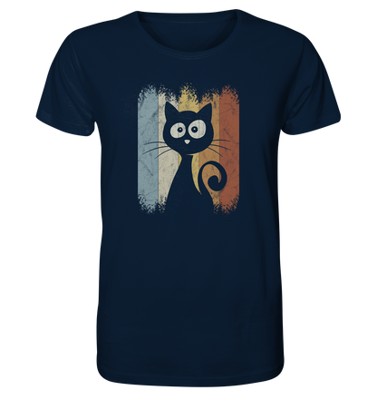 Retro Katze Silhouette - Organic Shirt