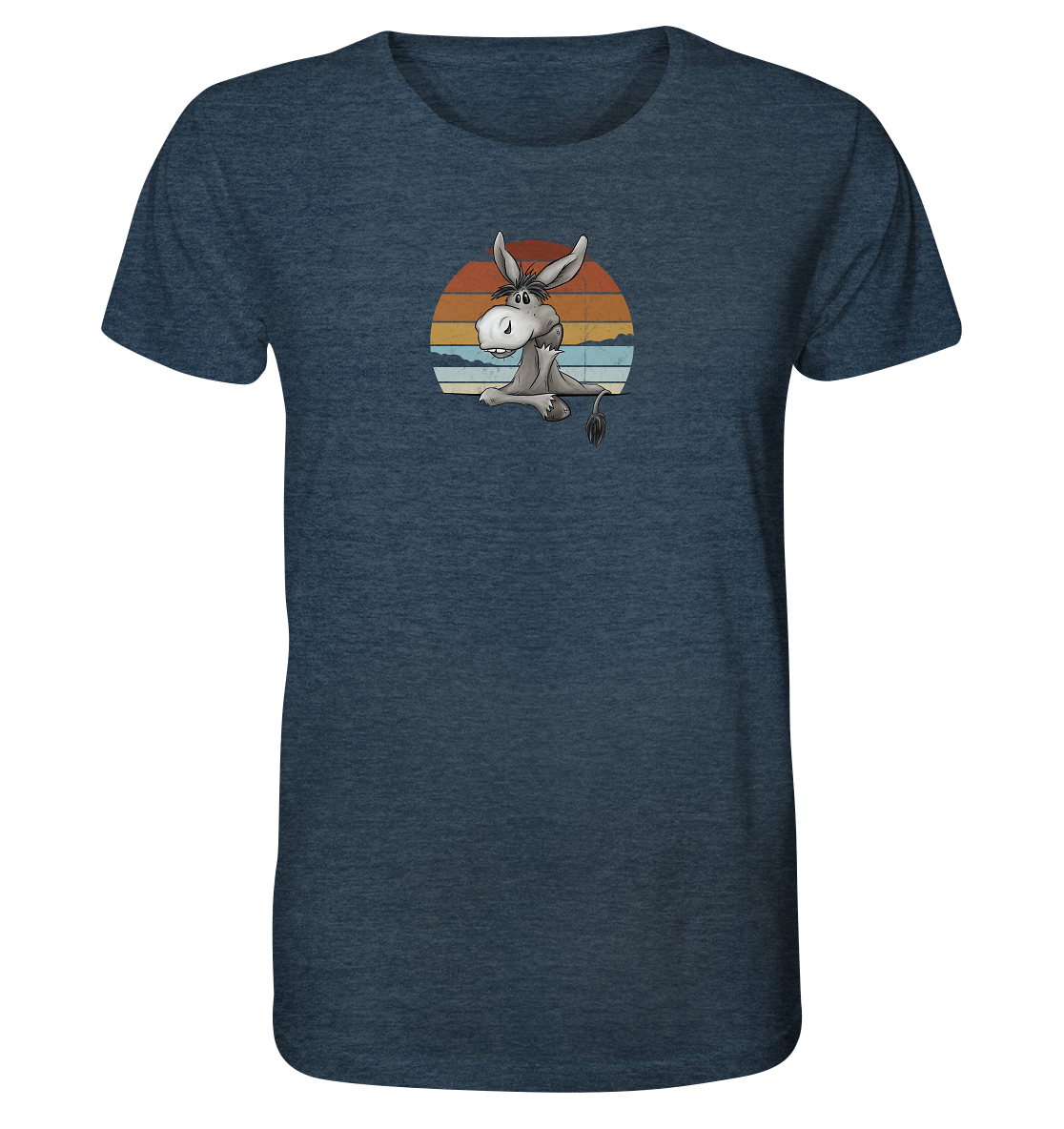 Lässiges Maultier Retro Esel - Organic Shirt