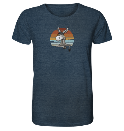 Lässiges Maultier Retro Esel - Organic Shirt
