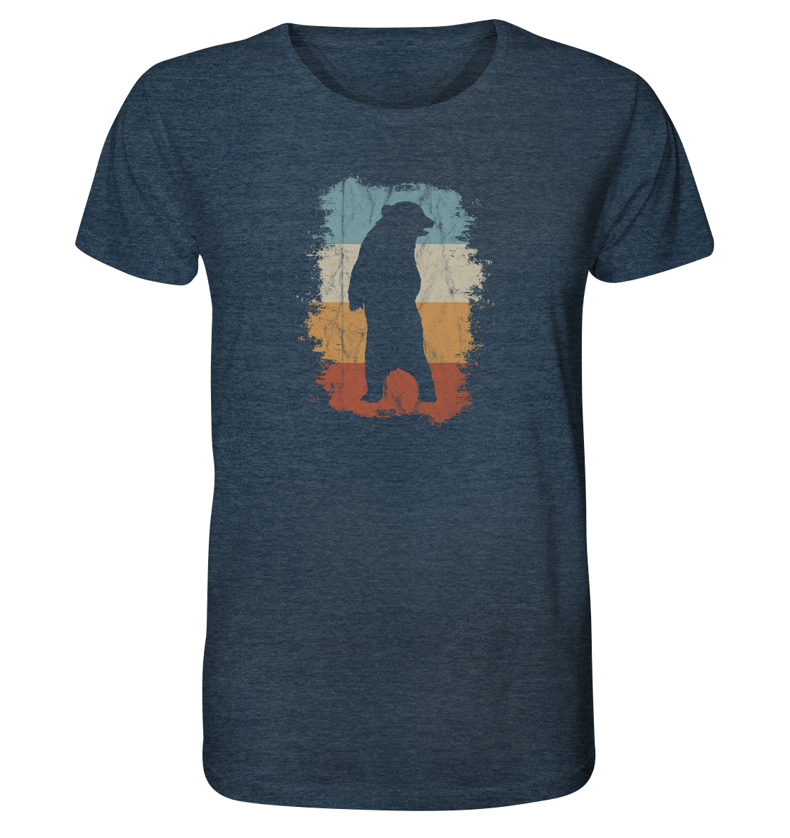 Retro Bären-Silhouette - Organic Shirt