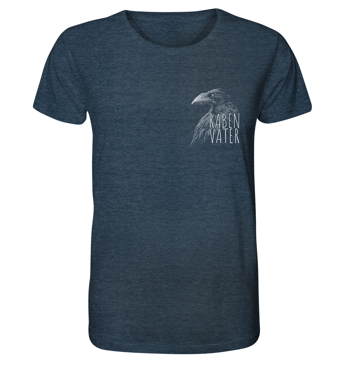 Rabenvater schwarzer Rabe Krähe - Organic Shirt