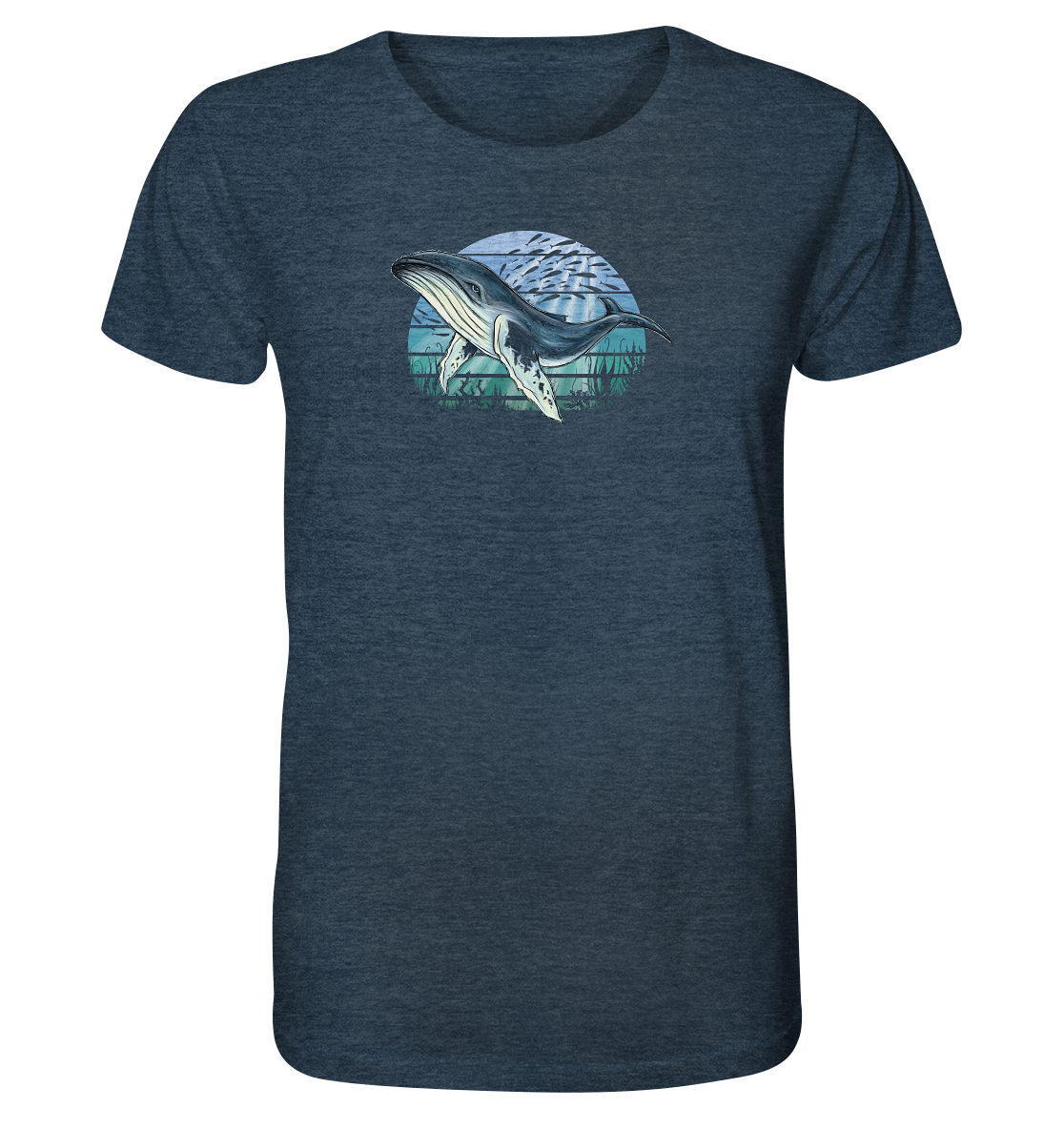 Retro Unterwasser Buckelwal - Organic Shirt
