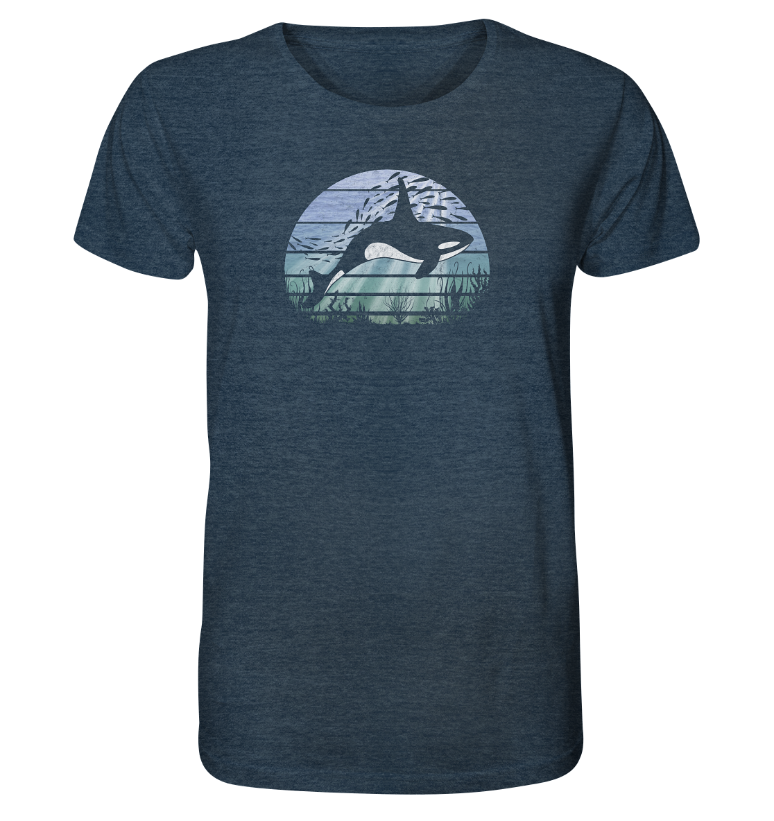 Retro Tiefsee Schwertwal Orca - Organic Shirt