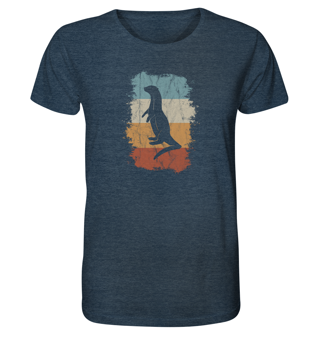 Retro Otter Fischotter Silhouette - Organic Shirt