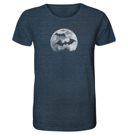 Fledermaus Silhouetten bei Vollmond - Organic Shirt
