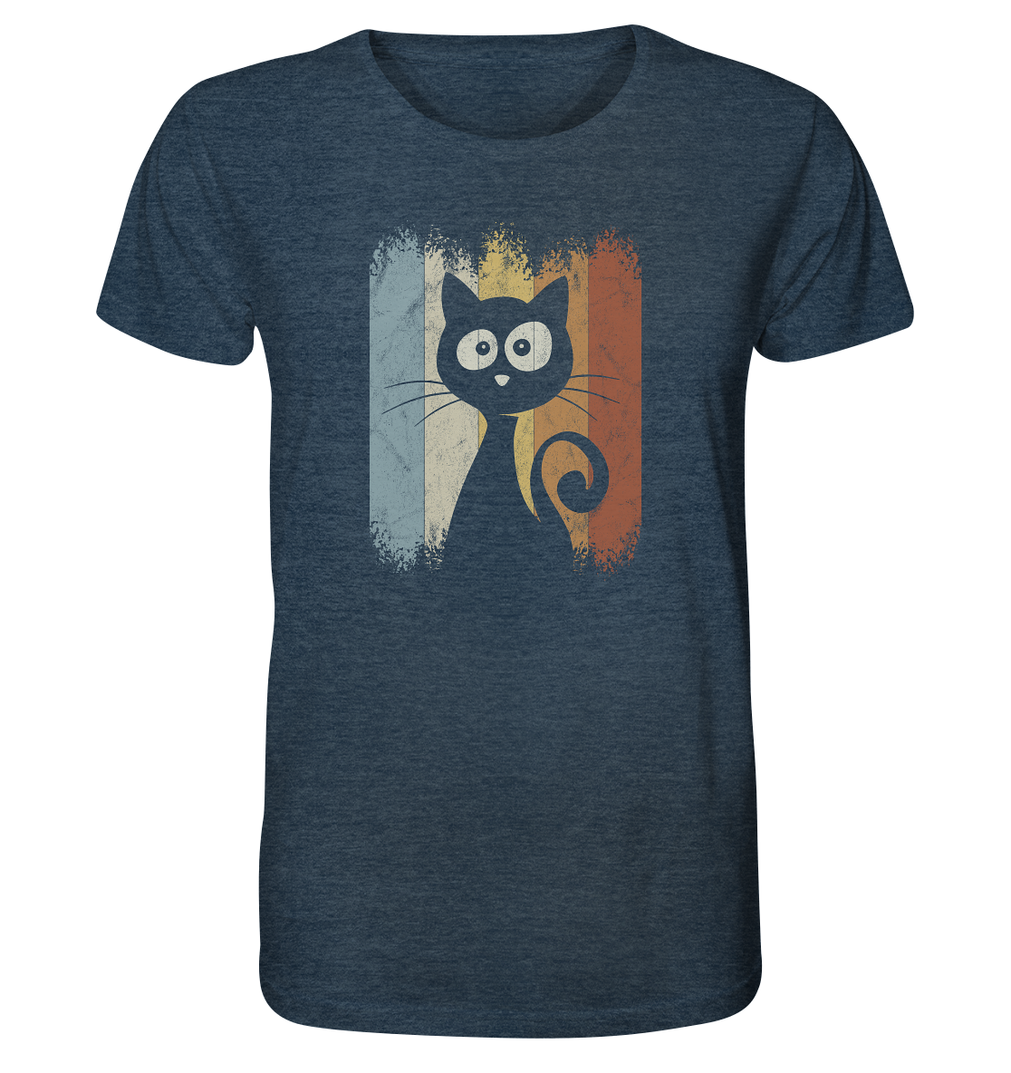 Retro Katze Silhouette - Organic Shirt
