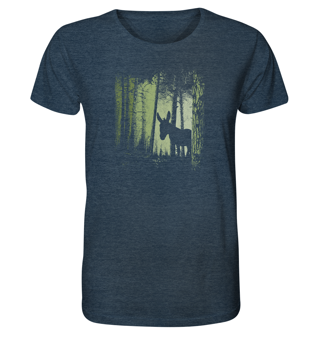 Esel im Zwielicht-Wald - Organic Shirt