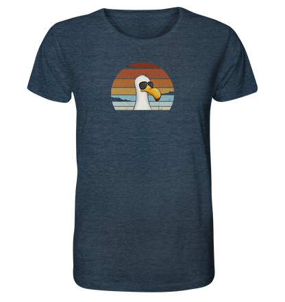 Cool lässige Retro Möwe - Organic Shirt