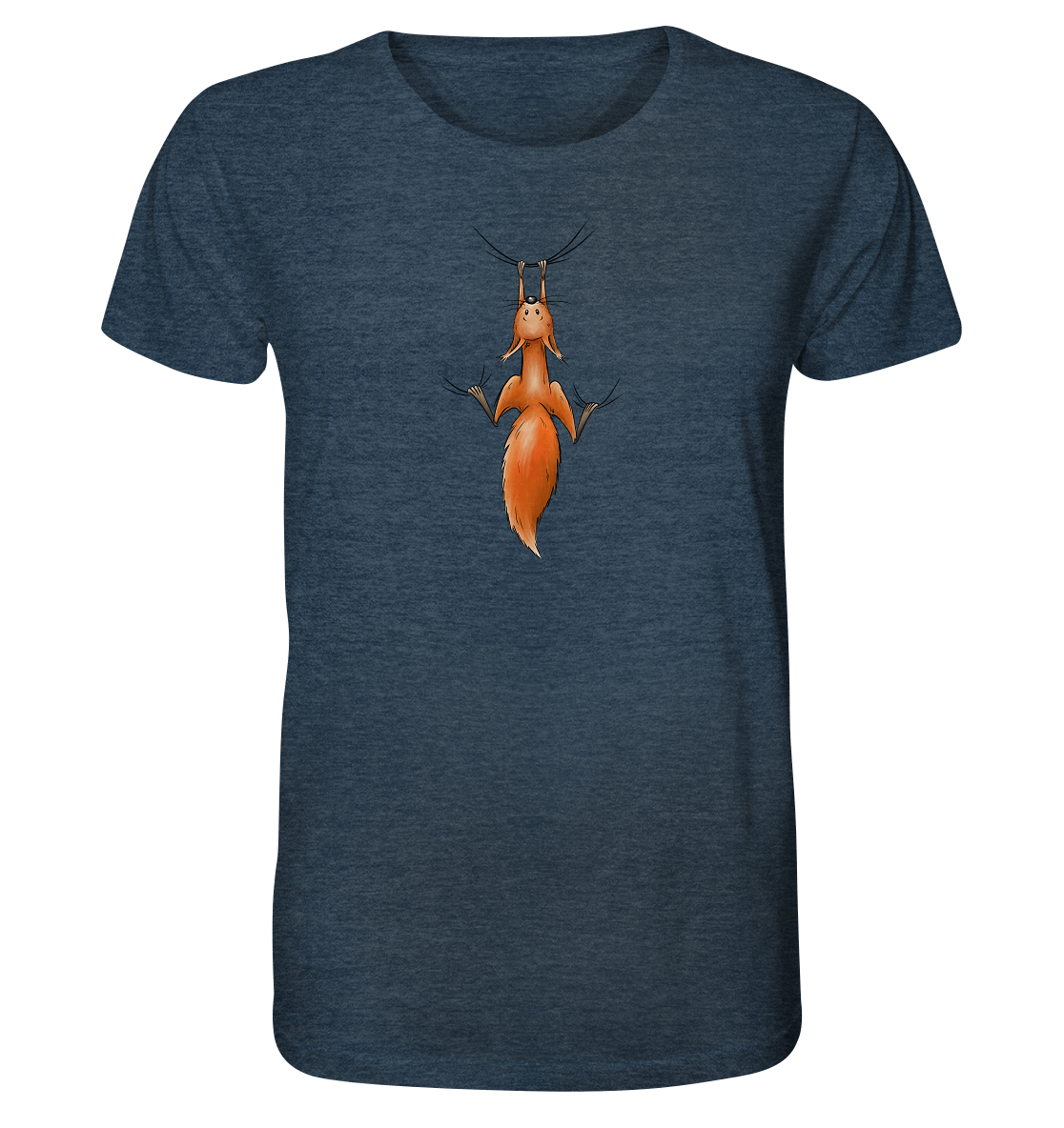 Rotes Eichhörnchen hängt ab - Organic Shirt