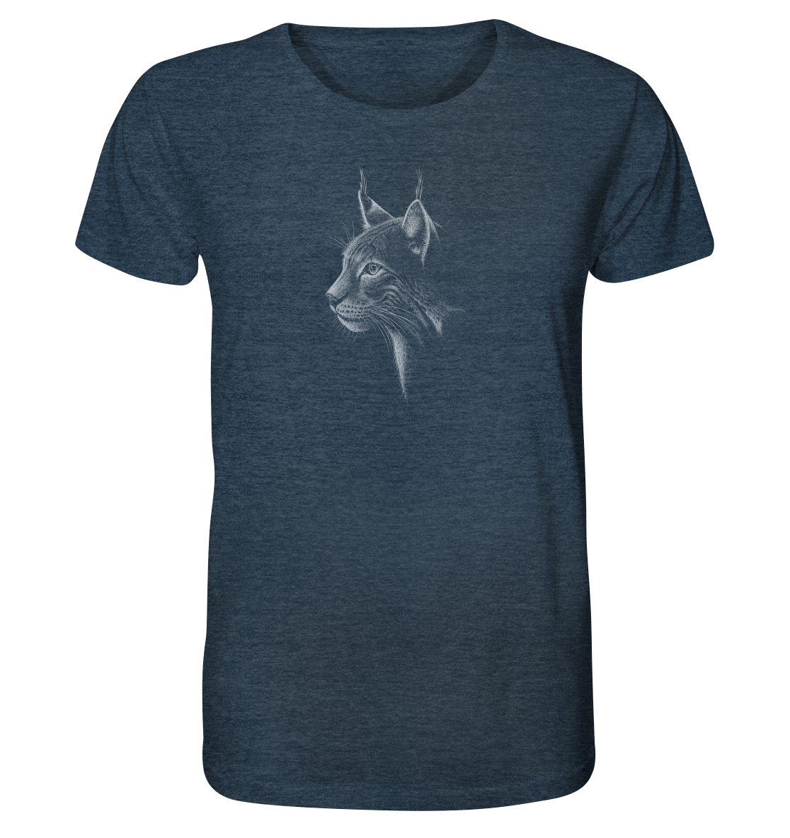 Luchs Kritzelkunst Wildkatze Illustration - Organic Shirt