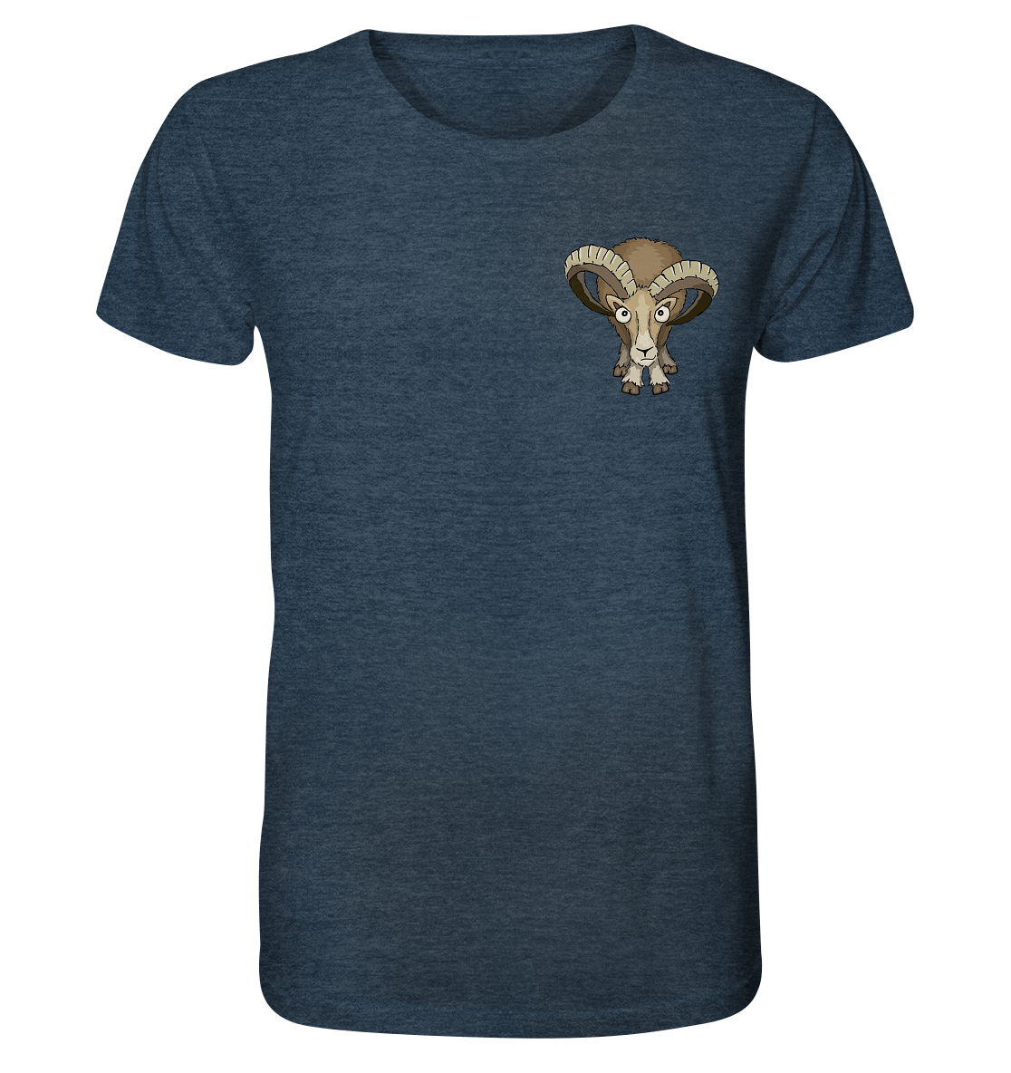 Bockiges Mufflon Widder Schafbock - Organic Shirt