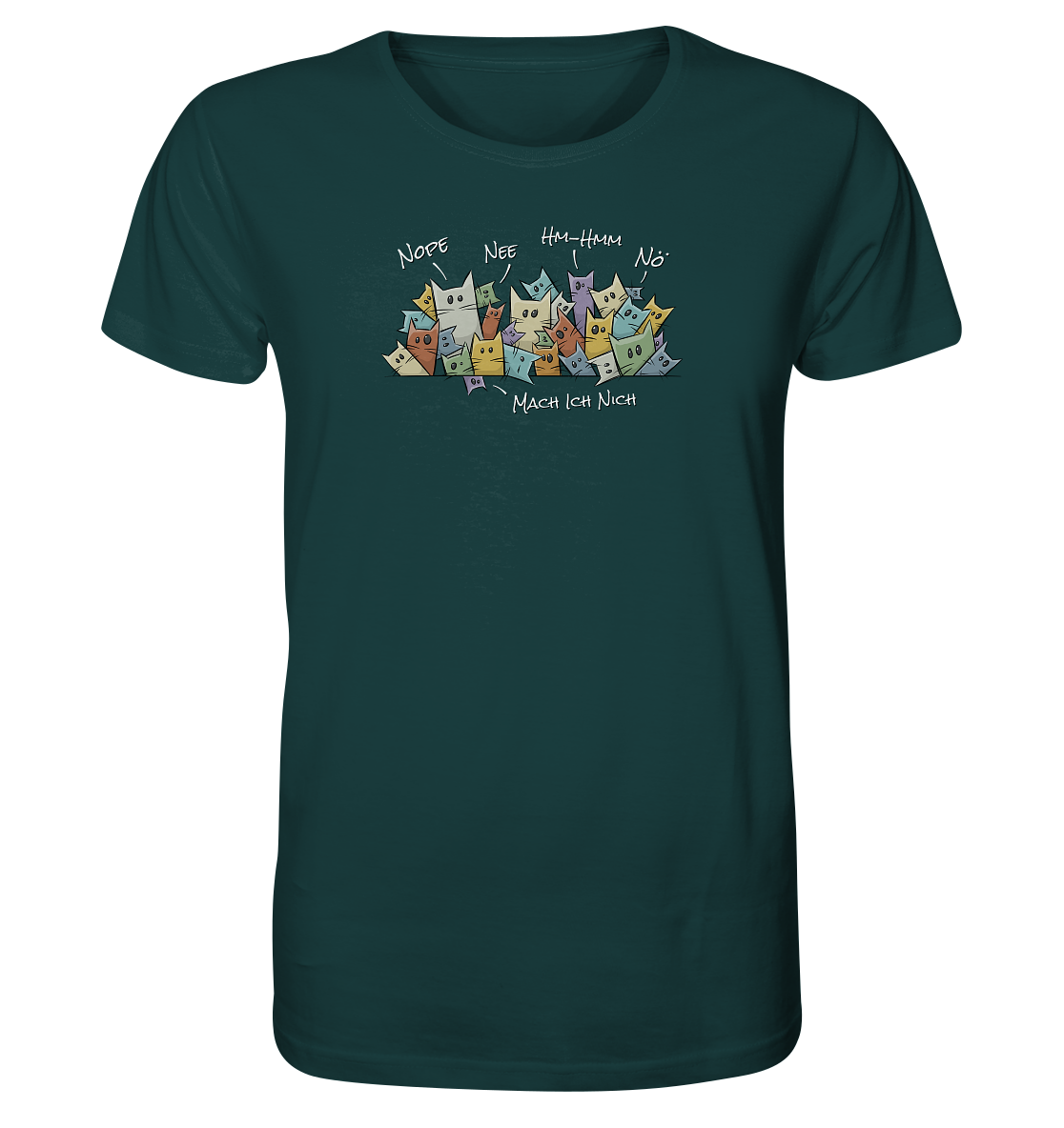 Nope, Nee, Nö Katzen - Organic Shirt