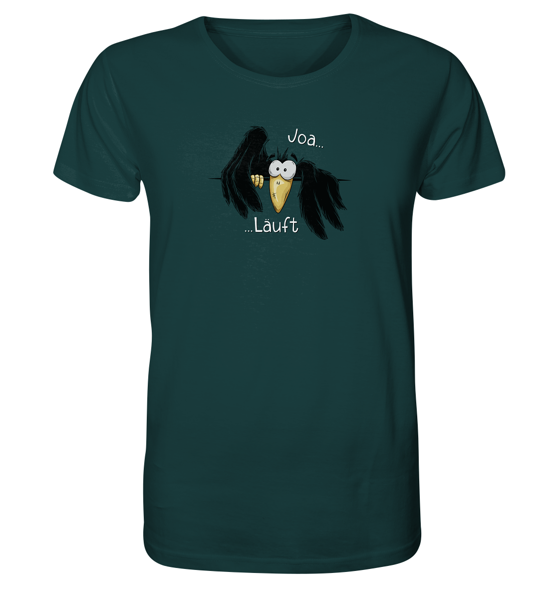 Joa Läuft Krähe gechillter Rabe - Organic Shirt