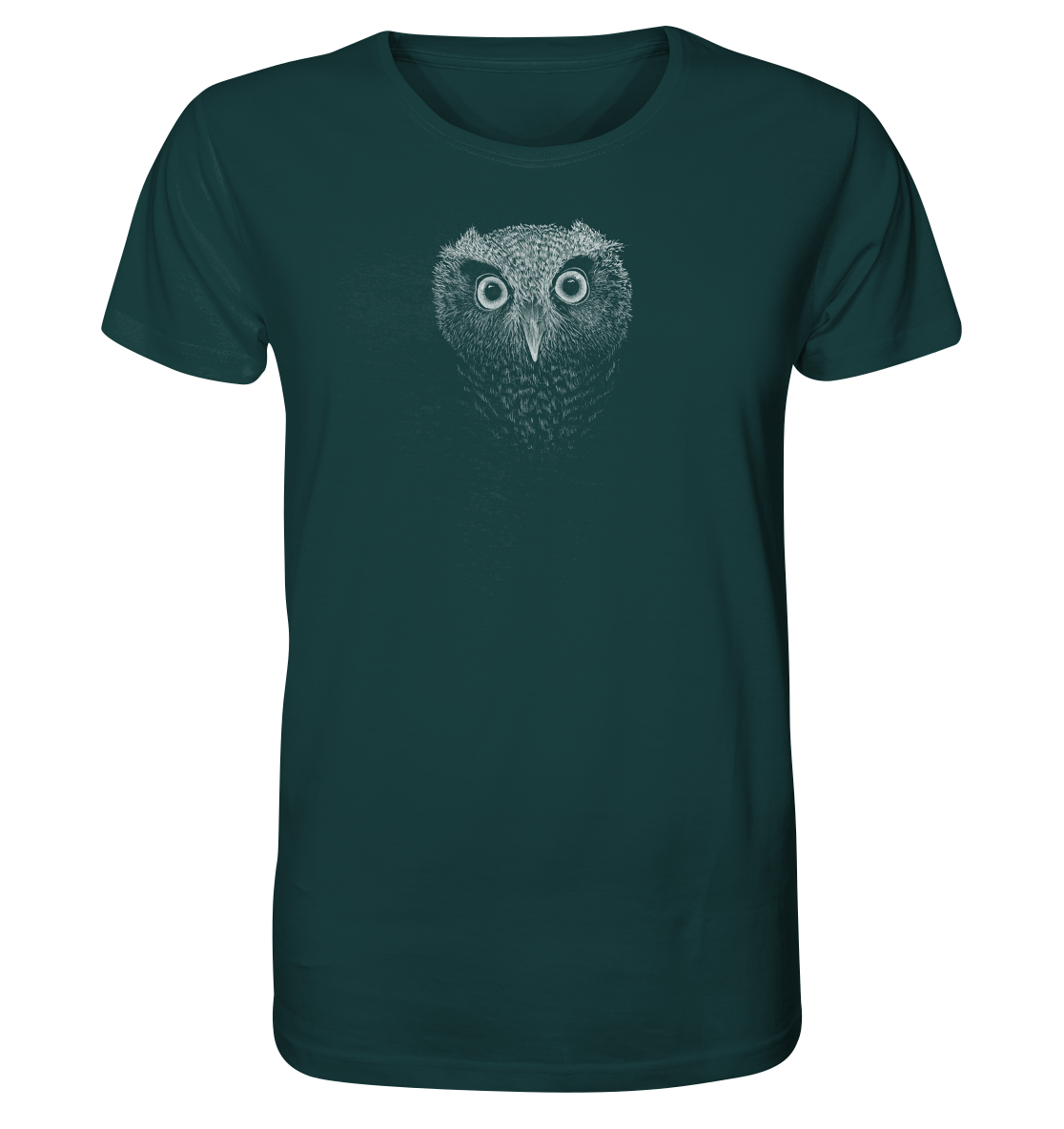 Eule Kritzelkunst Illustration - Organic Shirt