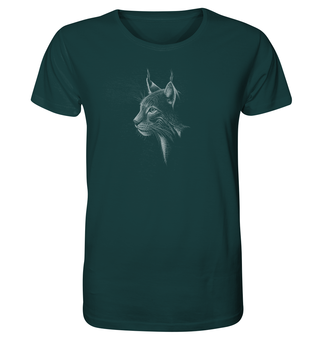 Luchs Kritzelkunst Wildkatze Illustration - Organic Shirt