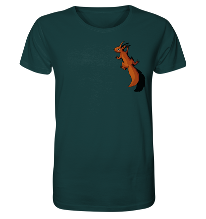 Süßes Eichhörnchen klettert - Organic Shirt