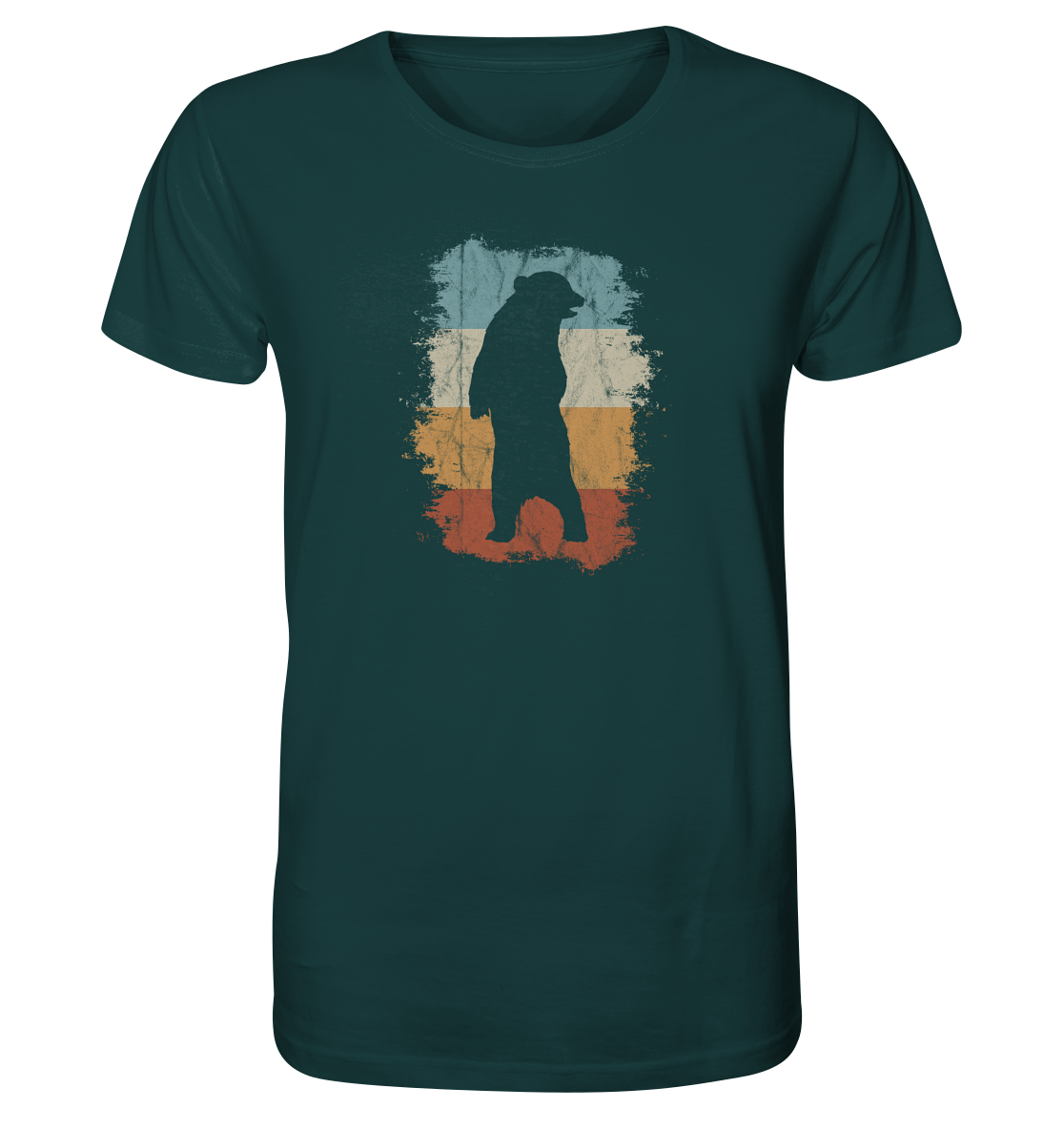 Retro Bären-Silhouette - Organic Shirt
