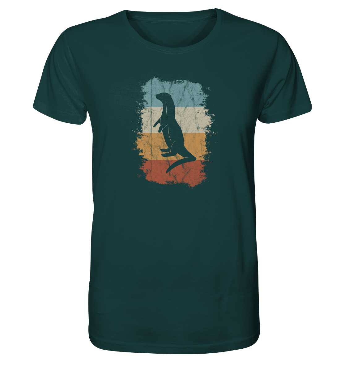 Retro Otter Fischotter Silhouette - Organic Shirt