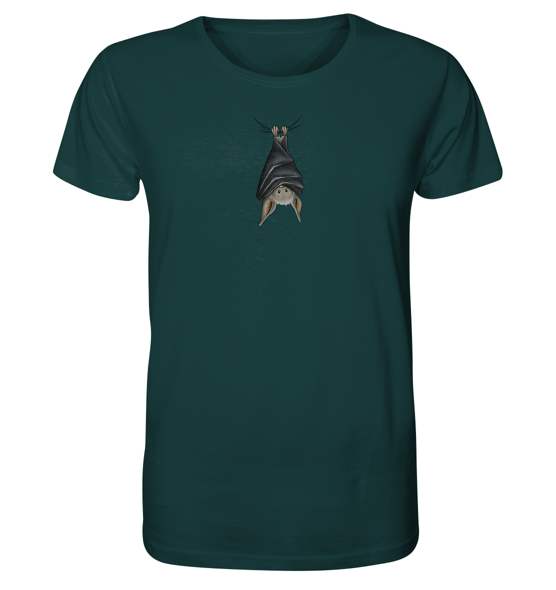 Lustig chillende Fledermaus - Organic Shirt