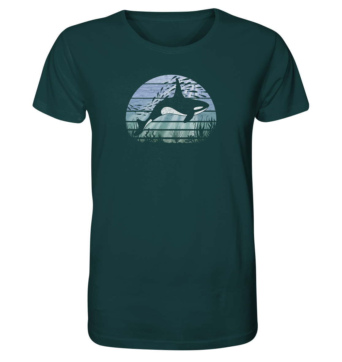 Retro Tiefsee Schwertwal Orca - Organic Shirt