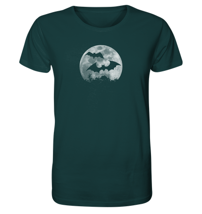 Fledermaus Silhouetten bei Vollmond - Organic Shirt