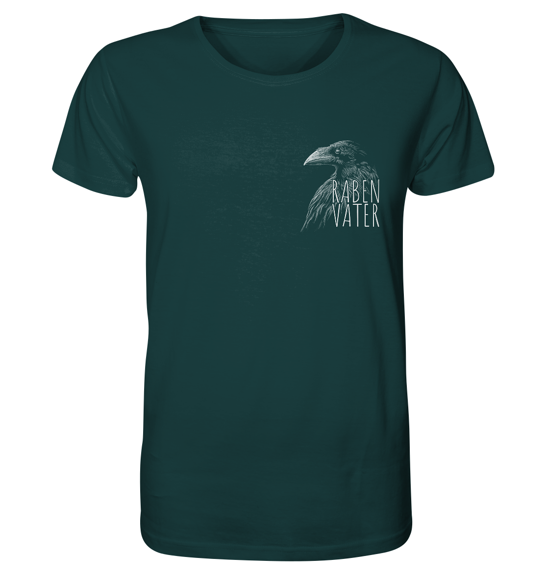 Rabenvater schwarzer Rabe Krähe - Organic Shirt