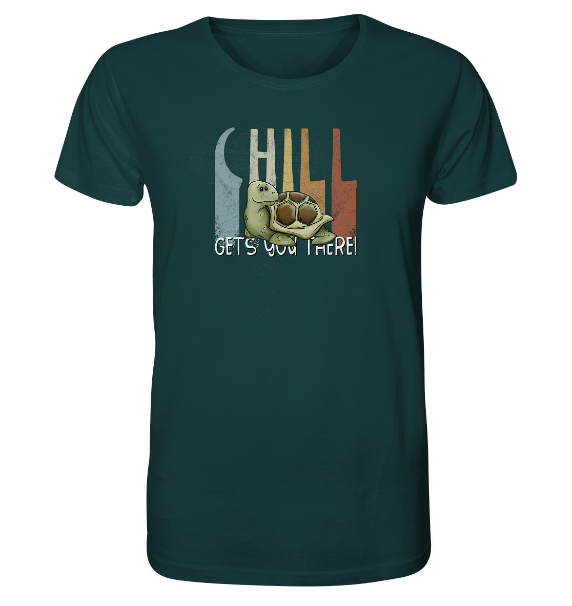 Gechillt gemütliche Schildkröte - Organic Shirt