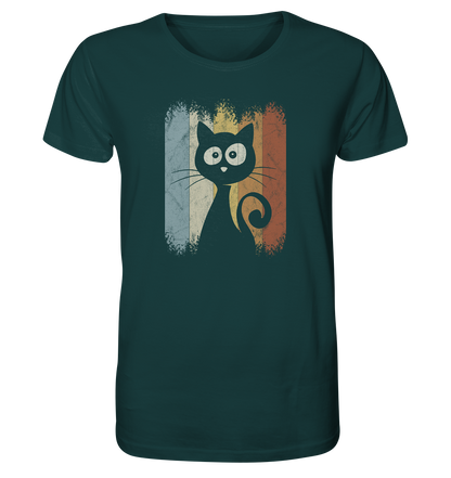 Retro Katze Silhouette - Organic Shirt