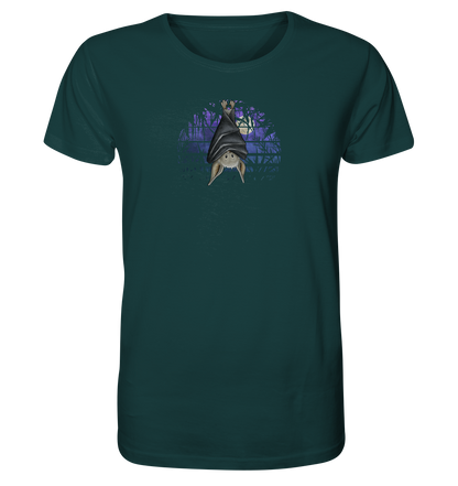 Fledermaus in blauer Nacht - Organic Shirt